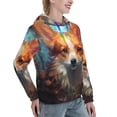 thumbnail image 6 of Honeii Cartoon Pattern Corgi Pattern Womens Oversized Hoodies Long Sleeve Sweatshirts Pullover Fall Outfits with Pocket-, 6 of 7