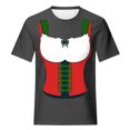 thumbnail image 4 of Pompotops Blouse Décontractée Mode Femme Imprimé Oktoberfest Col Rond T-Shirt Blouse Imprimée Tee Liquidation, 4 of 5