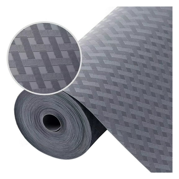 Shoreew Non-Adhesive Shelf Liner Kitchen Cabinets Protector Food Safe Easy to Cut Clean Non-slip Waterproof Drawer Liner Protects Surfaces Cupboard Liner