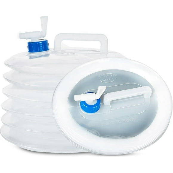 10L Collapsible Water Container Foldable Water Bucket Water Carrier Camping Outdoor Use Water Storage Bottle BPA-Free Drinking Water Container