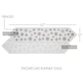 thumbnail image 3 of VHC Brands Yuletide Burlap Antique White Snowflake Runner 12x60, 3 of 4