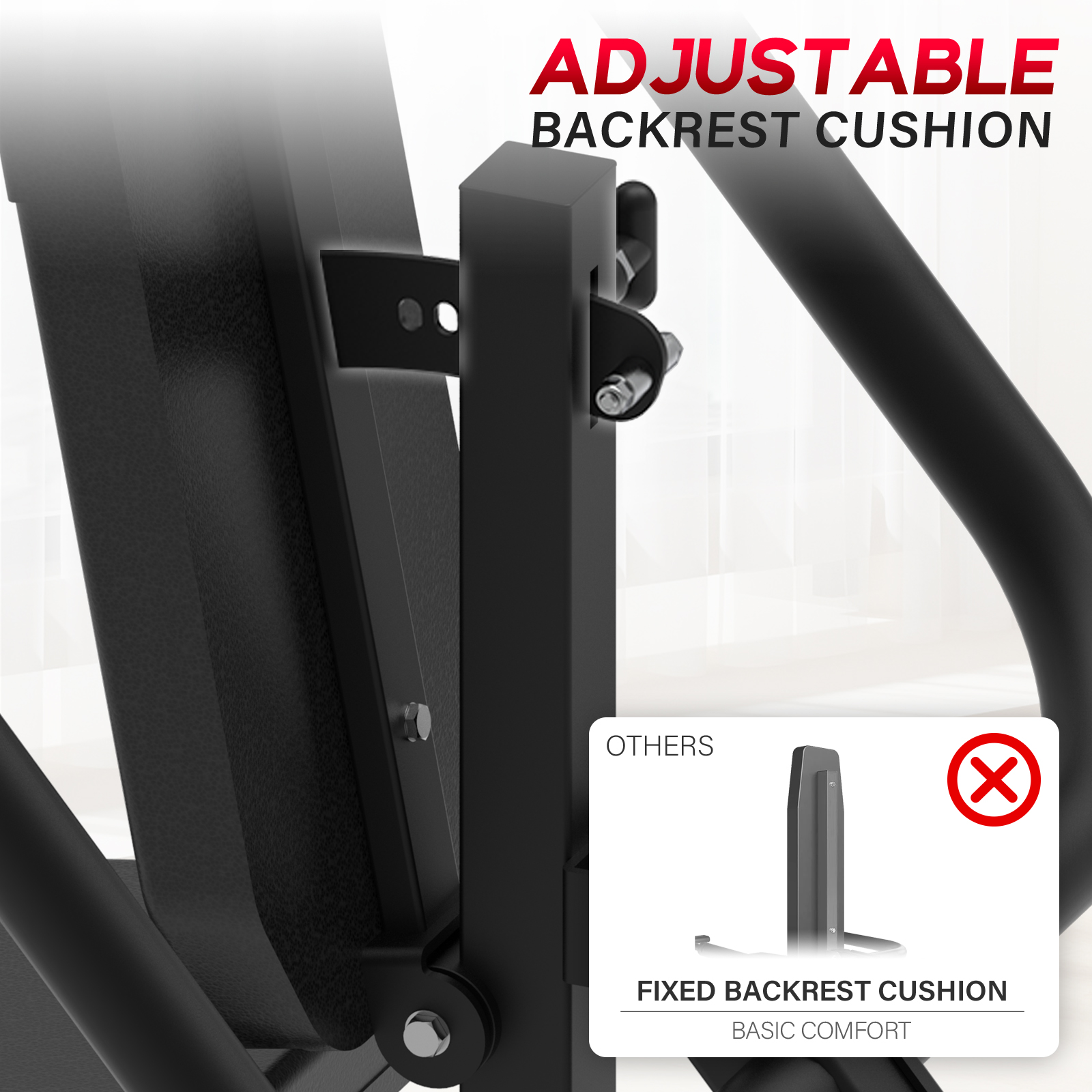 HeeH Plate-Loaded Seated Dip Machine: Tricep Machine for Biceps Strength Training Equipment Workout Black