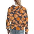 thumbnail image 7 of Cauagu Various Oranges for Women's Hooded Sweatshirts Pullover Hoodie for Women Fall Workout Sweat Long Sleeve Preppy Sweatshirts-Large, 7 of 7