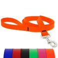 thumbnail image 1 of Correa para perro LupinePet, 1 pulgada de ancho, 1,8 m de largo, impermeable, naranja neón, 1 of 5
