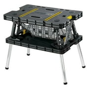 Keter Heavy-Duty Folding Workbench, Portable Work Table with 12 Adjustable Clamps