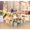 thumbnail image 4 of Gonice 3 Tier Acrylic Display Riser, Display Stand for Amiibo Funko POP Figures, Corner Shelf for Living Room, Bathroom, Home, 4 of 7