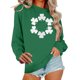 thumbnail image 5 of Tops de Manga Larga de Moda para las Mujeres 2025 Día de San Patricio Impreso Sudadera, Cuello Redondo Sudadera Casual para el Otoño, 5 of 6