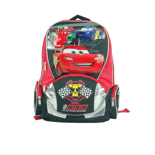 Disney Backpack Disney Cars Lightning Mcqueen RSN Large School Bag New 625917 Walmart