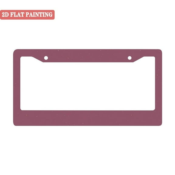 1PC Burgundy License Plate Frames with Subtle Speckles and Mounting Accessories 6. 3x12. 2inch(16x31cm)