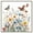 Silver Frame, variant on Garden of Fluttering Canvas Floral Wall Decor by Art Remedy, Gallery Wrapped, 12 x 12