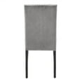 thumbnail image 5 of Weston Home Banford Nailhead Velvet Upholstered Dining Side Chairs, Set of 2, Gray, 5 of 7