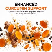 Gya Labs Turmeric Curcumin Capsules with Black Pepper - 80 Count - 95% Curcuminoids for Joint & Mobility Support & Active Living - Non-GMO, GMP Formula
