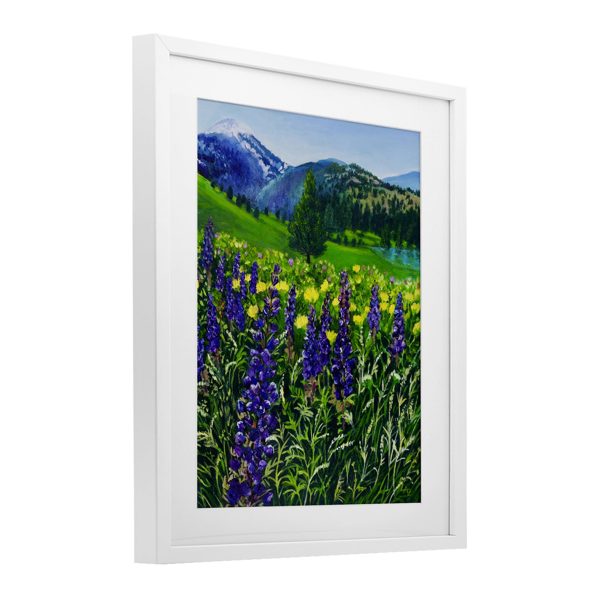 Stupell Industries Flower Speckled Valley White Framed Print Under Glass, design by Lee Ann Zirbes