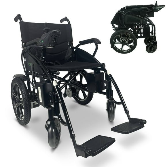 ComfyGO 6011 heavy-duty powered motorized electric power wheelchair, black