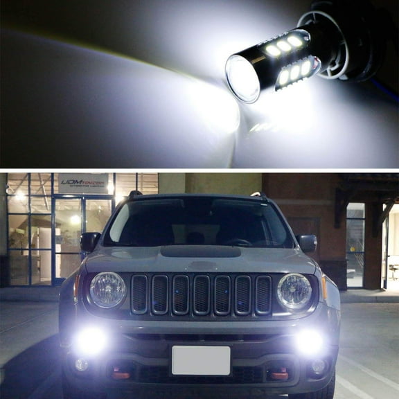 iJDMTOY 6500K White 15-SMD LED Daytime Running Light Bulbs Compatible with Jeep Renegade 2015-2018 Pre-LCI