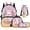 Axolotl Ice Cream, variant on Pink Axolotl Kids Backpack Set 4Pcs with Portable Lunch Bag Multifunctional Pencil Case Water Bottle Bag Carrier Lightweight Bookbag for Elementary Middle School