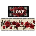 thumbnail image 3 of Carpet Kitchen Mat Set 2 Piece Home Winter Floor Decoration for Kitchen Area Textile Rugs and Mats, 3 of 4