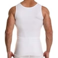 thumbnail image 2 of MINKUROW Mens Body Shaper Compression Tank Top Slimming Shapewear Abdomen Undershirt White,M, 2 of 7