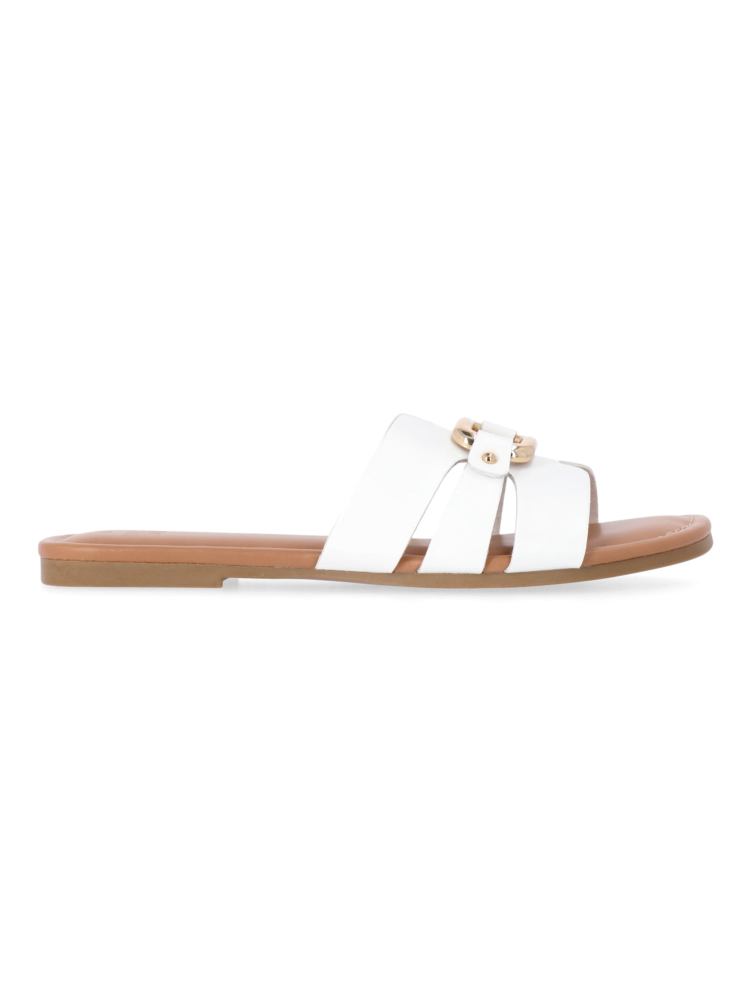 Time and Tru Women's Hardware Slide Sandals