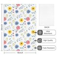 thumbnail image 2 of 2 Pcs Pioneer Flower Floral Print Pattern Funny Kitchen Towels, Microfiber Dish Towels, Kitchen Tea Towels Set 18" X 26", 2 of 6