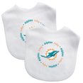 thumbnail image 2 of BabyFanatic Officially Licensed Unisex Baby Bibs 2 Pack - NFL Miami Dolphins, 2 of 3