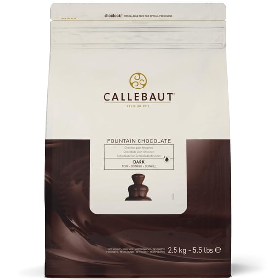 Callebaut Fountain Dark Chocolate Callets | Semi-Sweet | Kosher | 5.51 lb