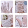 thumbnail image 7 of YooGuoGuo Women's Short Lace Half Finger Lace Sunscreen Gloves Open Finger Etiquette Wedding Decoration Gloves, 7 of 7