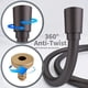 thumbnail image 2 of Anti-twist Shower Hose, 1.5M Shower Hose, PVC Smooth Shower Hose, Anti-Corrosion High Temperature Resistance, Brass Interface (Grey), 2 of 5