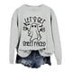 thumbnail image 1 of Sudadera de Halloween para mujer con estampado divertido de fantasmas Let's Get Sheet Faced Casual Jersey de manga larga, 1 of 4