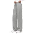 thumbnail image 4 of Fantaslook Womens Wide Leg Sweatpants High Waisted Baggy Pants Fashion Drawstring Athletic Sweatpants with Pockets, 4 of 11