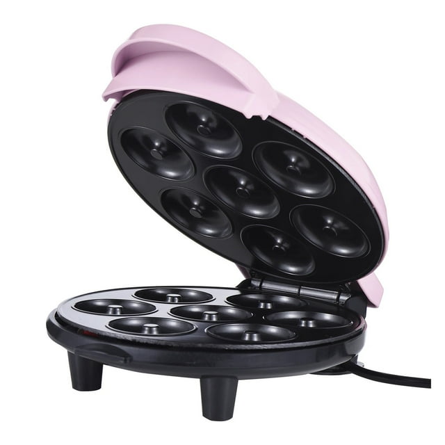 700W Electric Mini Donut Maker Machine Double-sided Heating Non-stick Coating for Breakfast Dessert ,Easy to Operate