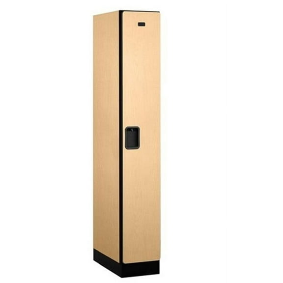 Salsbury 31161MAP Designer Wood Locker Single Tier - 1 Wide - 6 Feet High - 21 Inches Deep - Maple