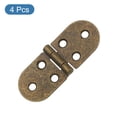 thumbnail image 3 of Bisagra de Mesa Plegable Uxcell, Paquete de 4 Hierro 270 Grados Bordes Redondeados Bisagras de Mesa para Armario, Bronce, 3 of 7