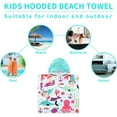 thumbnail image 4 of Cute Animal Hooded Beach Towel, Microfiber Bath Towels For Kids Boy Girl, Animal Towels For Bath Pool Swim Swimwear Summer Beach Cartoon Shower Gifts (, Marine Animal), 4 of 4