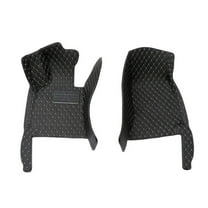 leadwolf 2Pcs Front Car Carpet for Toyota Camry 2007–2017 XV40 XV50 2 Seats Floor Mats Protection All Weather PU leather 1st and 21nd Row Black Beige with Packet