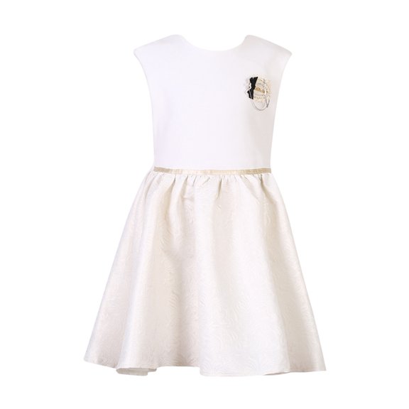 Richie House Girls' Princess Spring Autumn Dress with Brooch RH2527