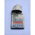 thumbnail image 3 of Vintage Merica Hoodie Women -Image by Shutterstock, Female Small, 3 of 4