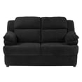 thumbnail image 2 of Sala 3-2 Kendra 2 Piezas ( Sofá, Love Seat ) Negro para Sala, 2 of 12