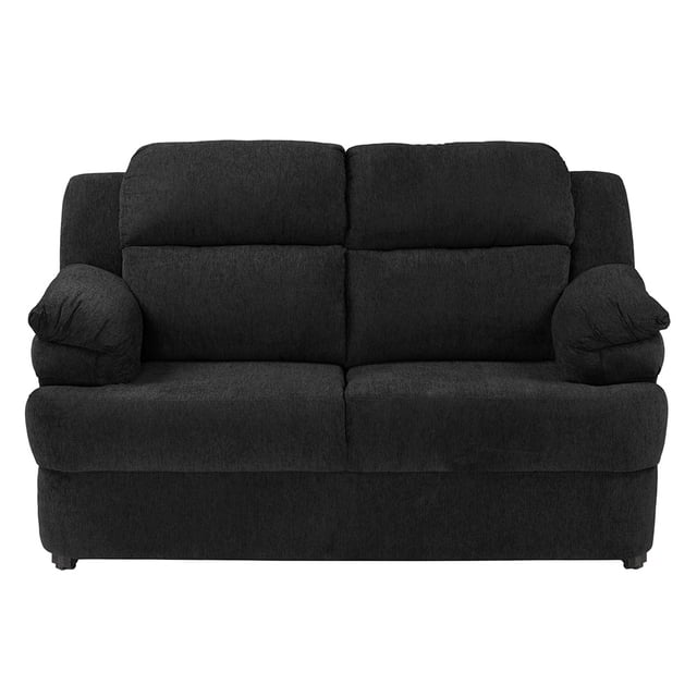 Love Seat TRINITY Kendra 2 Plazas Negro para Sala