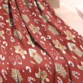 thumbnail image 3 of Red Christmas Gingerbread and Mitten Pattern Blanket,Comfortable Soft Flannel Throw Blanket,All Season,Warm Lightweight Blankets for Sofa Bed Couch Living Room Chair,30"x40", 3 of 4