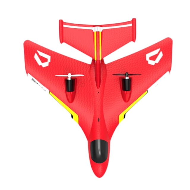 Avión RC de juguete para aficionados, juguetes voladores para exteriores, ligero, de espuma EPP, avión RC Rojo