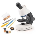 thumbnail image 1 of White Portable Kids Microscope Science Kit With 1200X Magnification Hd Optical Lens Includes 12 Experiment Tools For Stem Learning Educational Science Toy For Ages 5+ 22.5X11.5X29Cm, 1 of 5