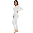thumbnail image 2 of Womens Thermal Base Layer Set Long Sleeve Shirt & Leggings for Fall/Winter – Lounge Pajamas Set for Women, 2 of 6