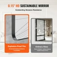 thumbnail image 3 of VEVOR Wall Mounted Makeup Mirror, 0.15" Thick, 30" x 48" Mirror with Aluminium Alloy Frame & Explosion-Proof Film,Scratch-Resistant Mirror with Z-Shaped Bracket,Fit for Bathroom/Bedroom/Living Room, 3 of 9