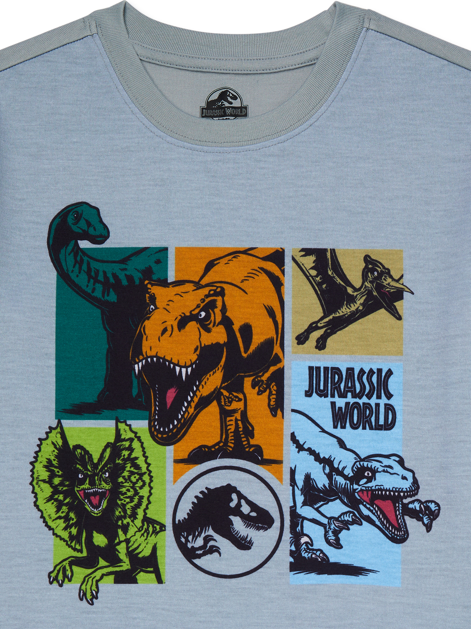 Jurassic Park Boys Short Sleeve and Shorts Pajama Set, 2-Piece, Sizes 4-12 - image 3 of 3