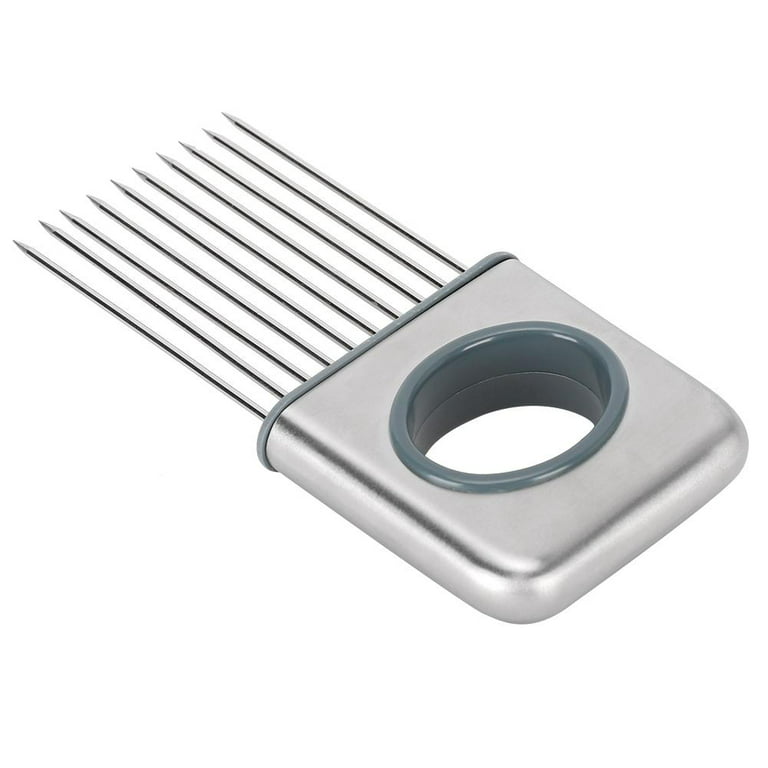 Stainless Steel Onion Holder for Slicing,Onion Cutter for Slicing and  Storage of Onions,Avocados,Eggs and Other Vegetables