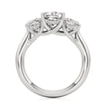 thumbnail image 3 of Silvago Jewelry 2.13 Ct Cushion Moissanite Ring - Prong Set Three Stone Bridal Jewelry - 14K White Gold Plated Women's Ring - Engagement Collection, 3 of 3