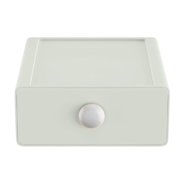 SLYNSHome Stackable Storage Drawers White Plastic Storage Bins Bathroom Makeup Organizer for Table Desk Organization
