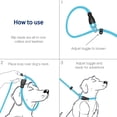thumbnail image 2 of WePet Dog Training Slip Leash, Dog Slip Lead, Puppy Obedience Recall Training Lead, for Medium Large Dogs, 6 ft, Blue, 2 of 6