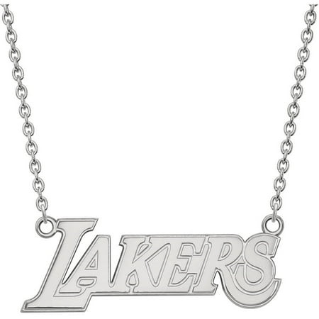 LogoArt Sterling Silver Los Angeles Lakers Large Pendant (Best Jewelry In The Los Angeles Jewelry District)